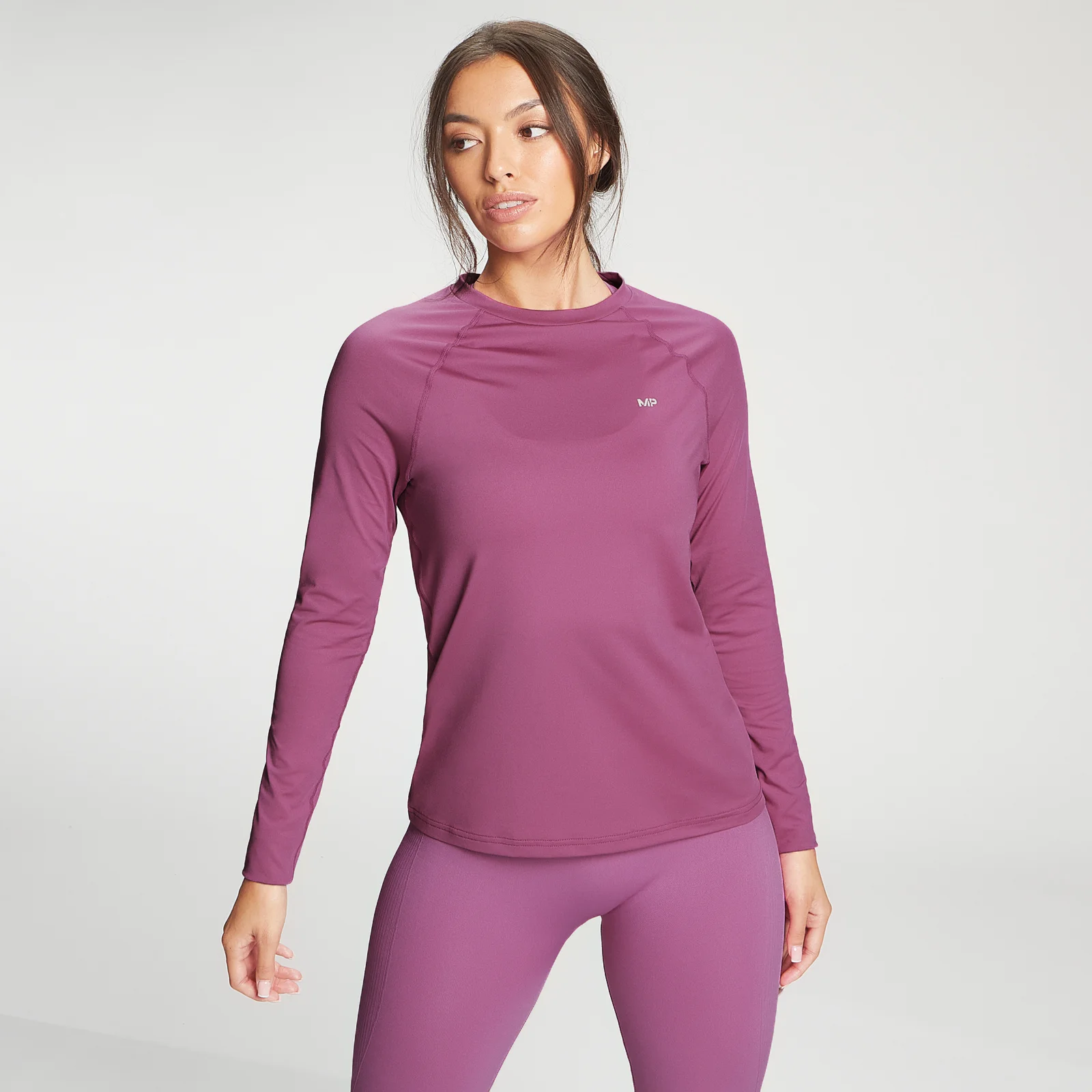MP Women's Training Slim Fit Long Sleeve Top - Orchid - XXS attēls 1