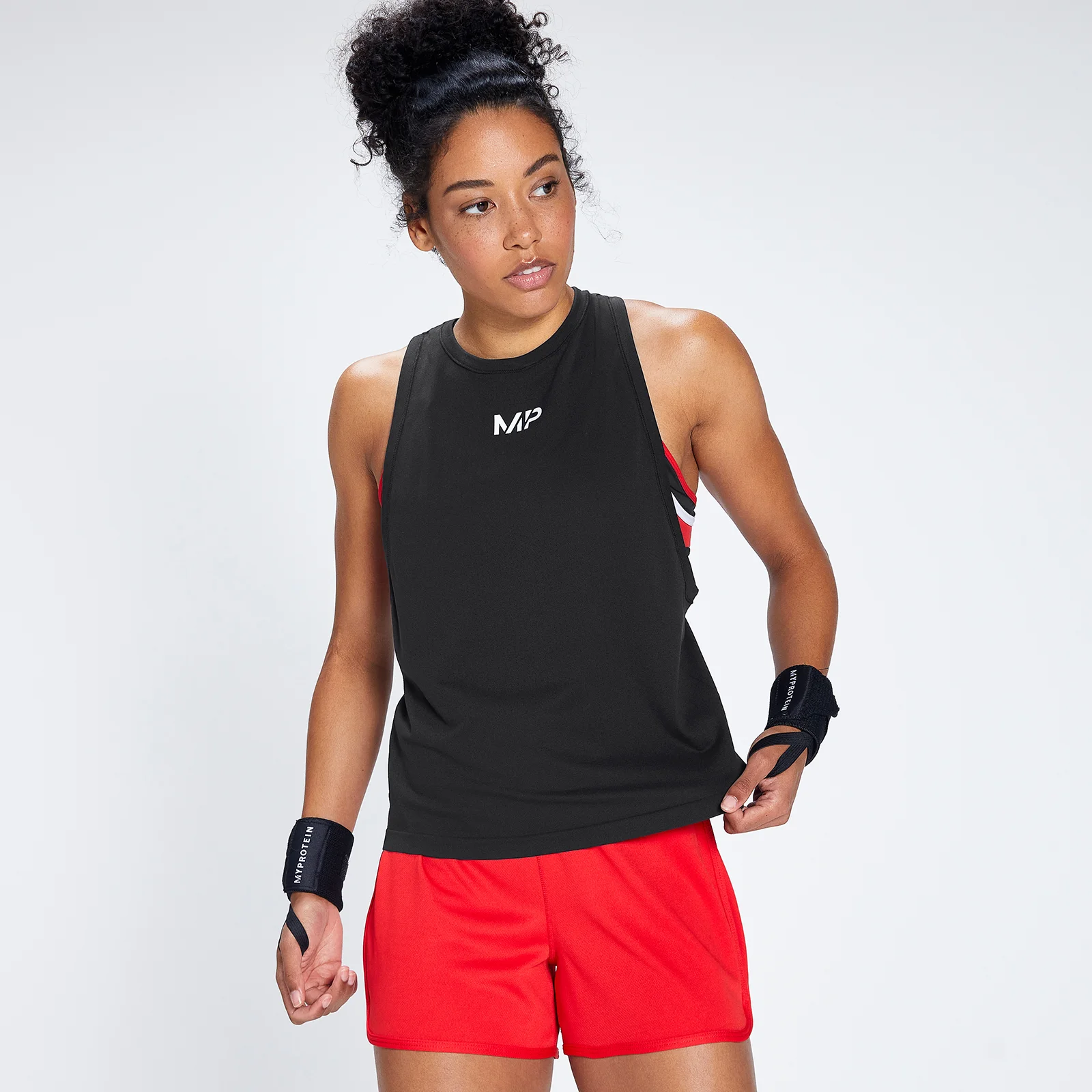 MP sieviešu vieglā bezšuvju veste Engage - melna/balta - XXS attēls 1