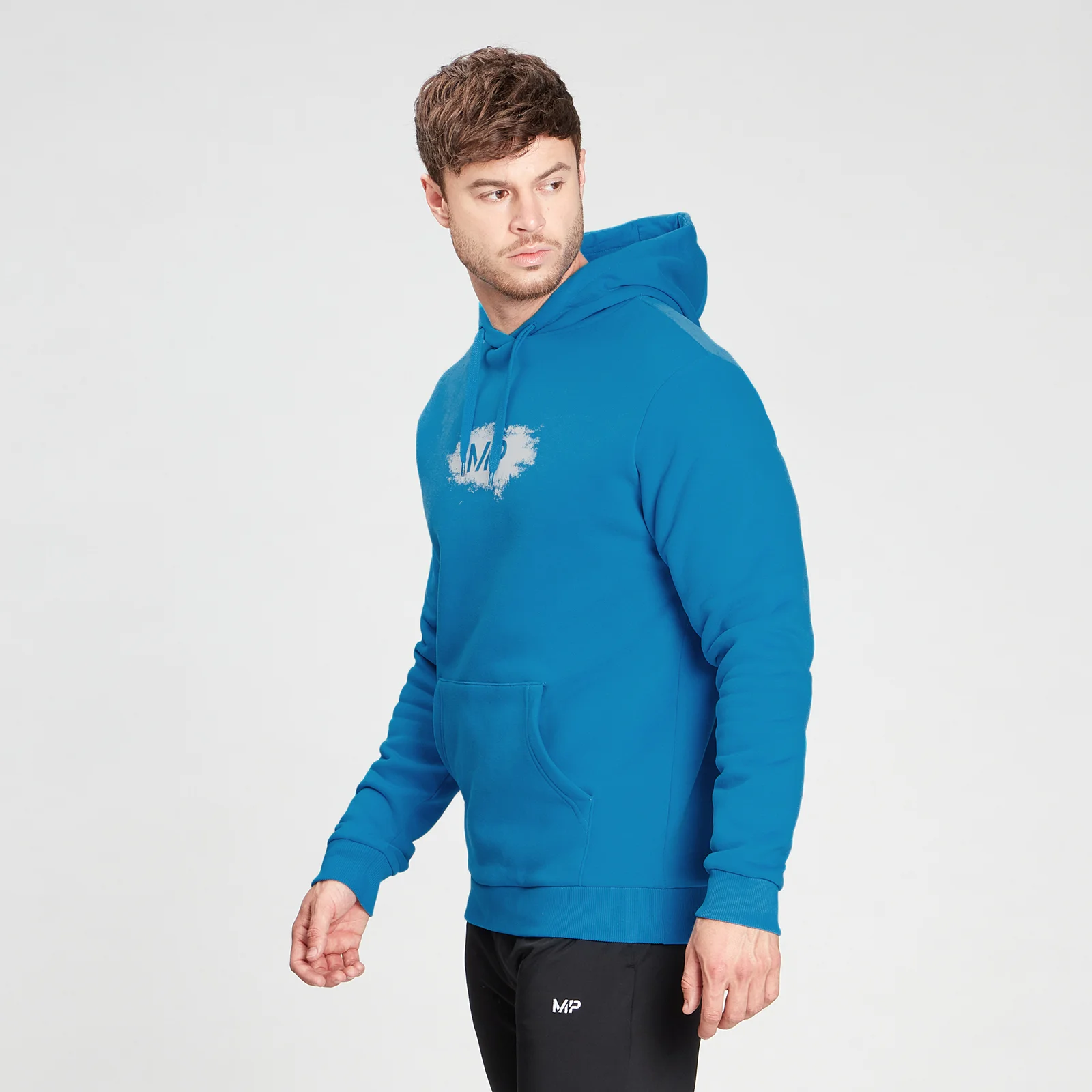MP Men's Chalk Graphic Hoodie - Aqua - XXS attēls 1