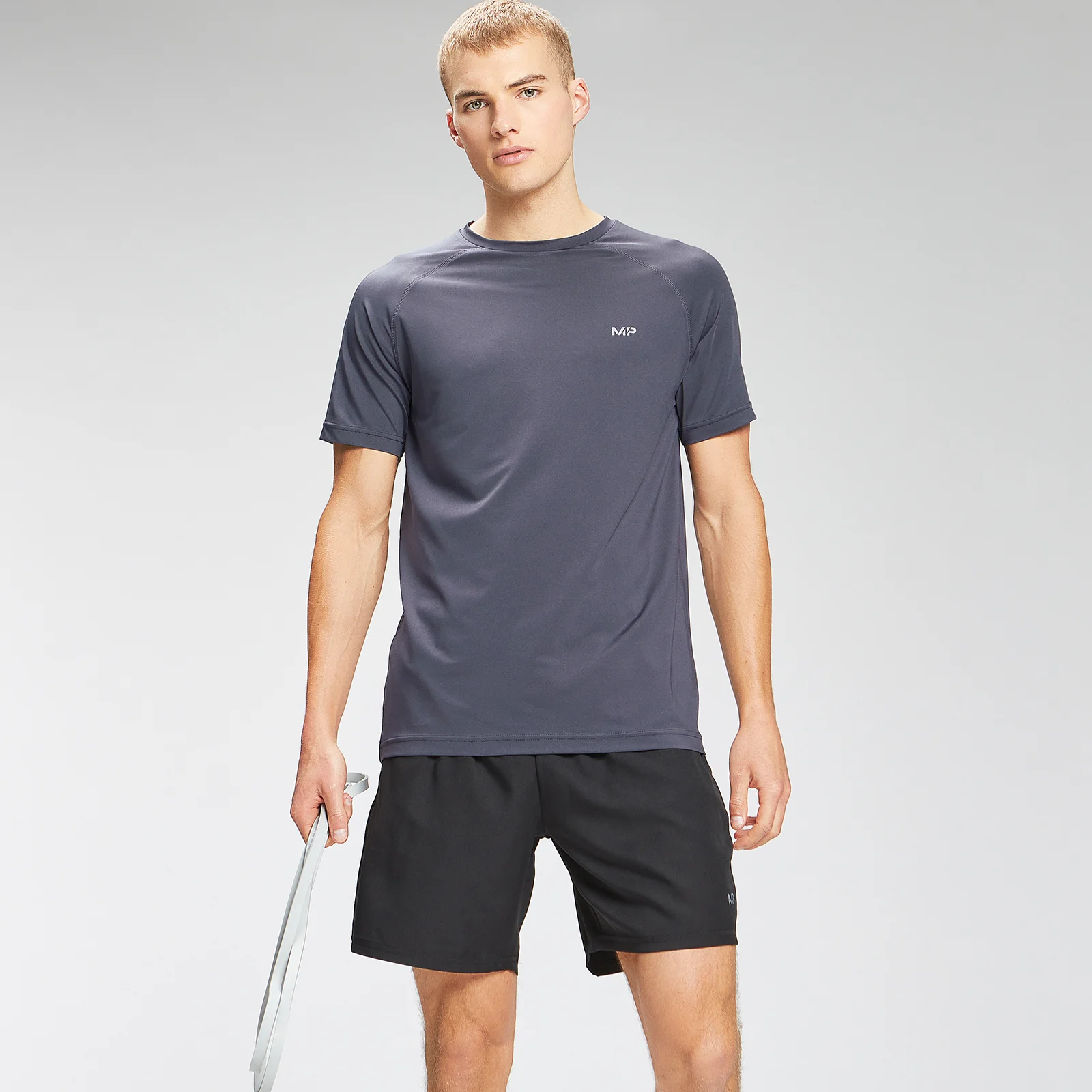 MP Men's Repeat Graphic Training Short Sleeve T-Shirt - Graphite - XXS attēls 1