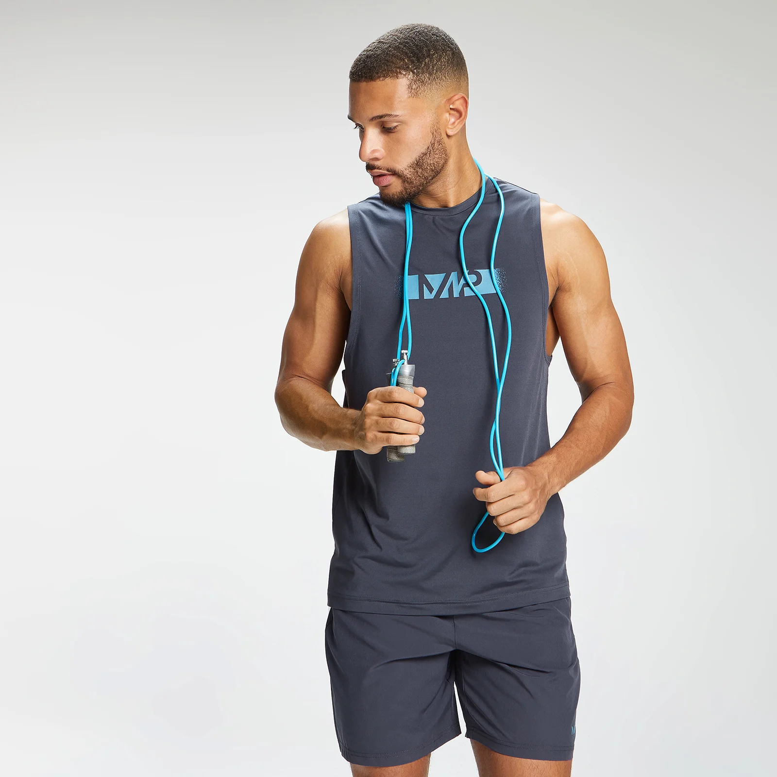 MP Vīriešu treniņtērps ar grafisko grafisko dizainu - grafīts - XXS attēls 1