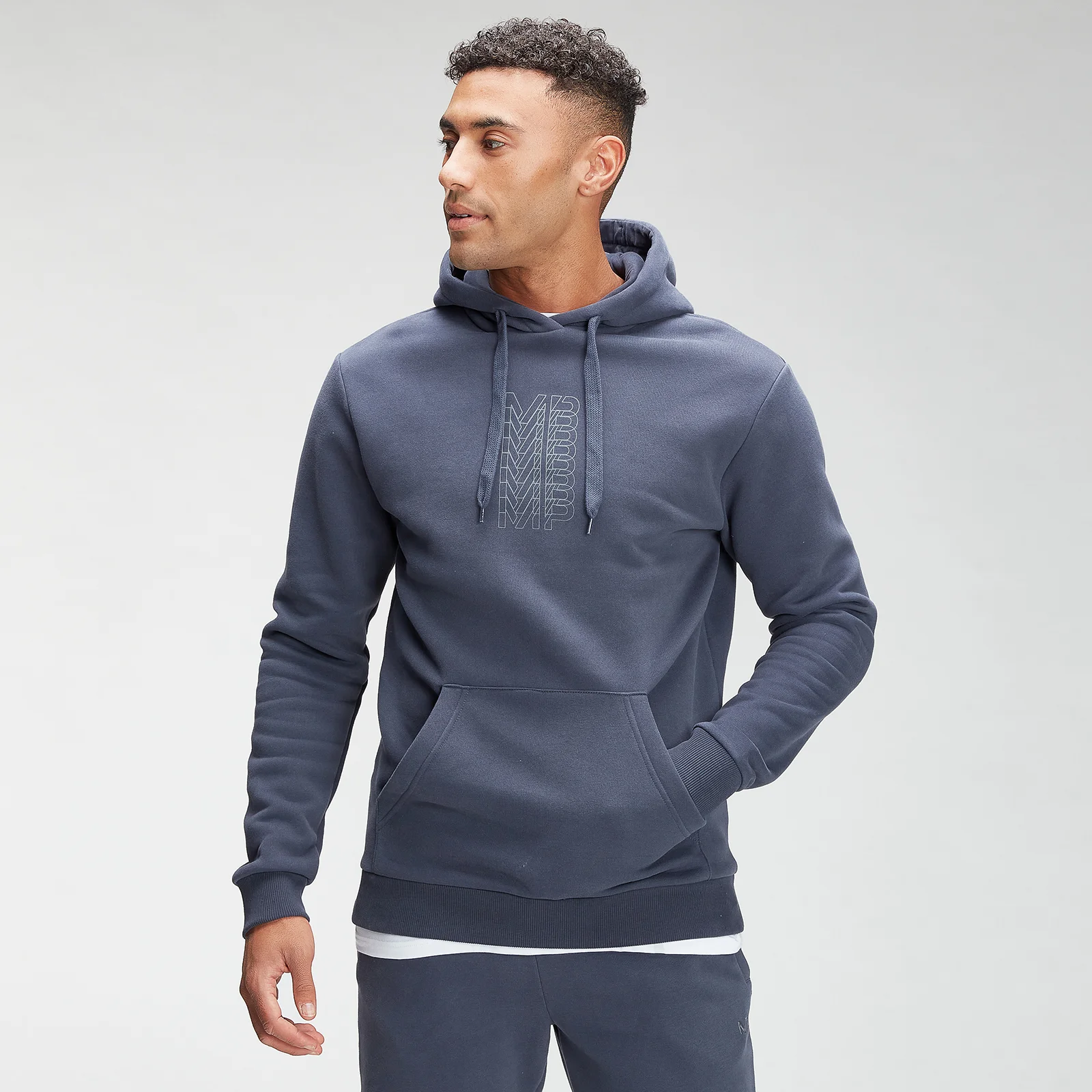 MP Men's Repeat MP Graphic Hoodie - Graphite - XXS attēls 1