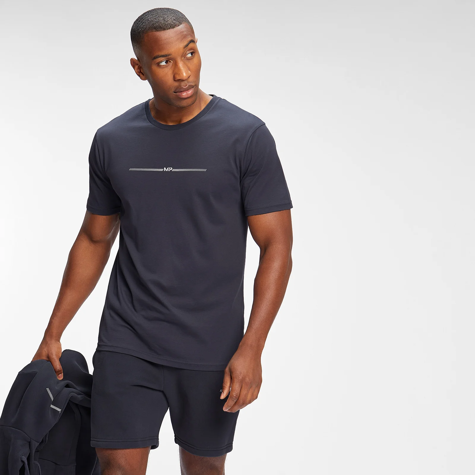 MP Men's Mini Mark Graphic Short Sleeve T-Shirt - Graphite - XXS attēls 1