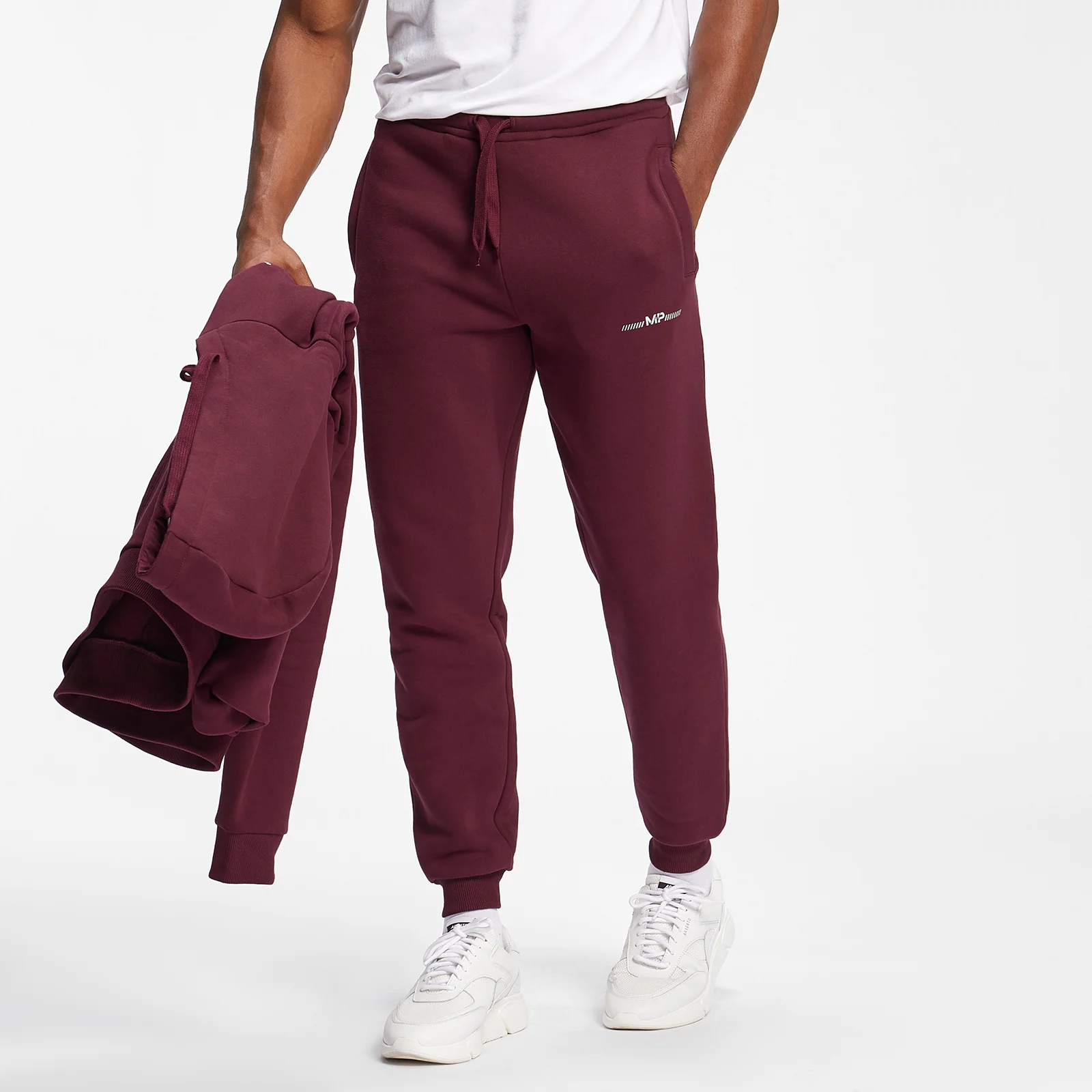 MP Men's Mini Mark Graphic Joggers - Merlot - XXS attēls 1