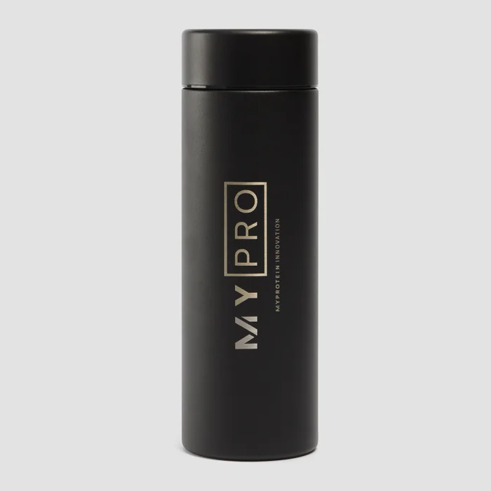 MYPRO liela izmēra metāla ūdens pudele — Melna — 750ml
