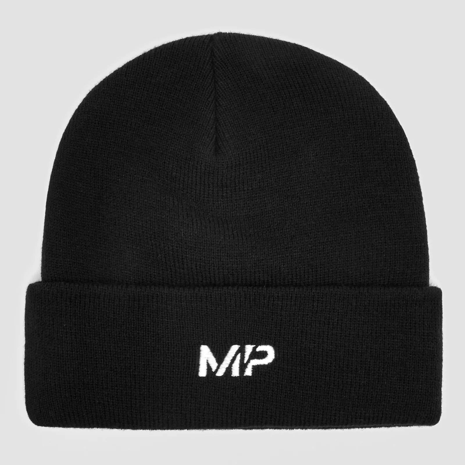 MP Embroidered Logo Beanie Hat - Black/White attēls 1