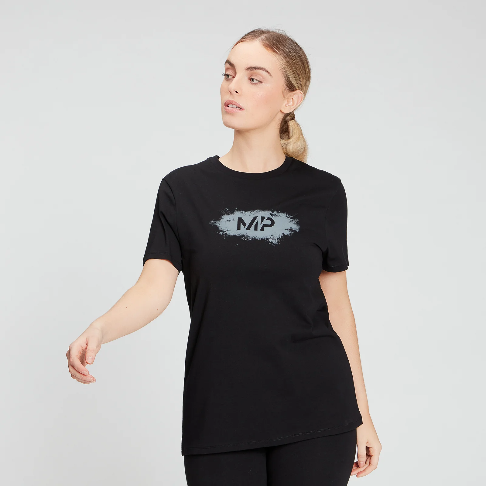 MP Women's Chalk Graphic T-Shirt - Black - XXS attēls 1
