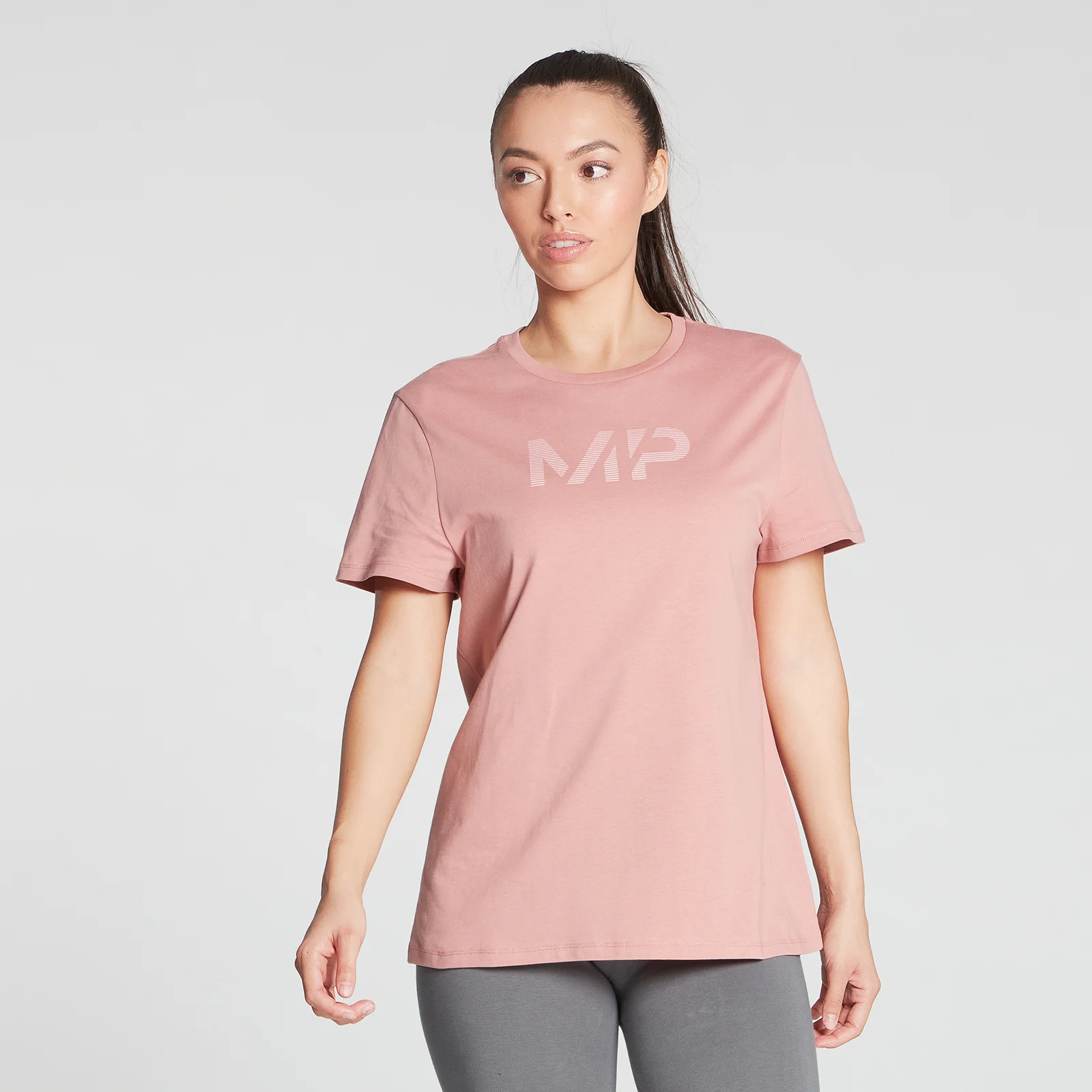 MP Women's Gradient Line Graphic T-Shirt - Washed Pink - XXS attēls 1