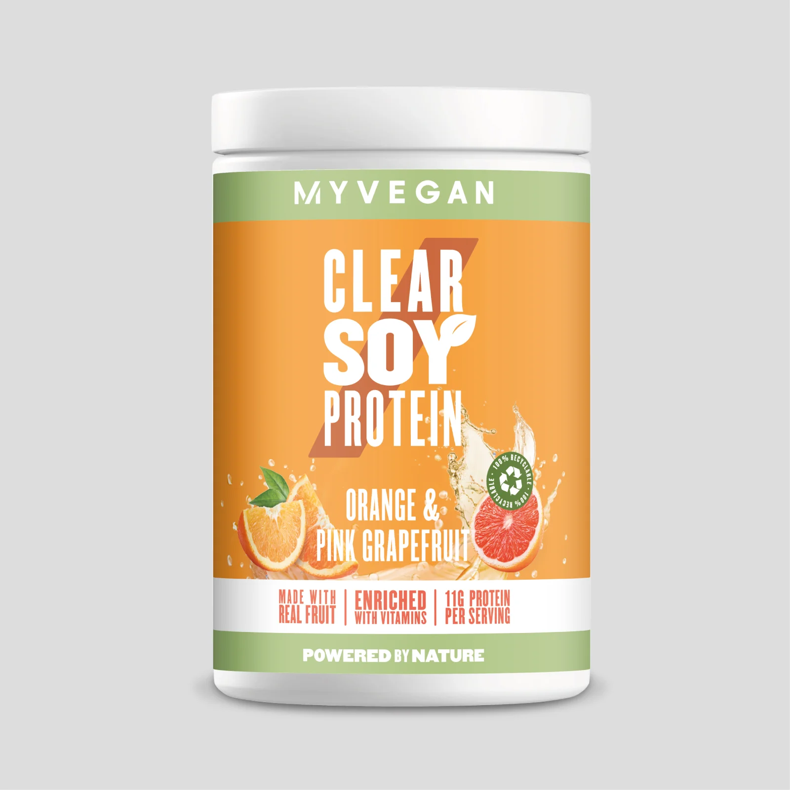 Clear Soy Protein - 20servings - Orange and Pink Grapefruit attēls 1