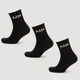 Vīriešu zeķes MP Essentials Crew Socks - melnas (3 iepakojums)