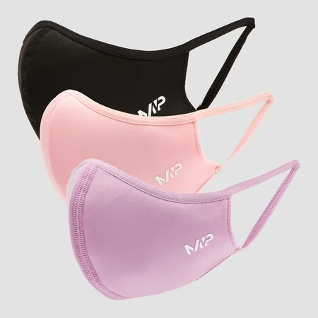 MP Curve maskas (3 gab.) — Melna/Rozā/Ceriņkrāsas