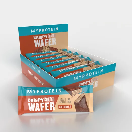 Kraukšķīga vafele ar pārklājumu - 12x40g - Sālīta karamele