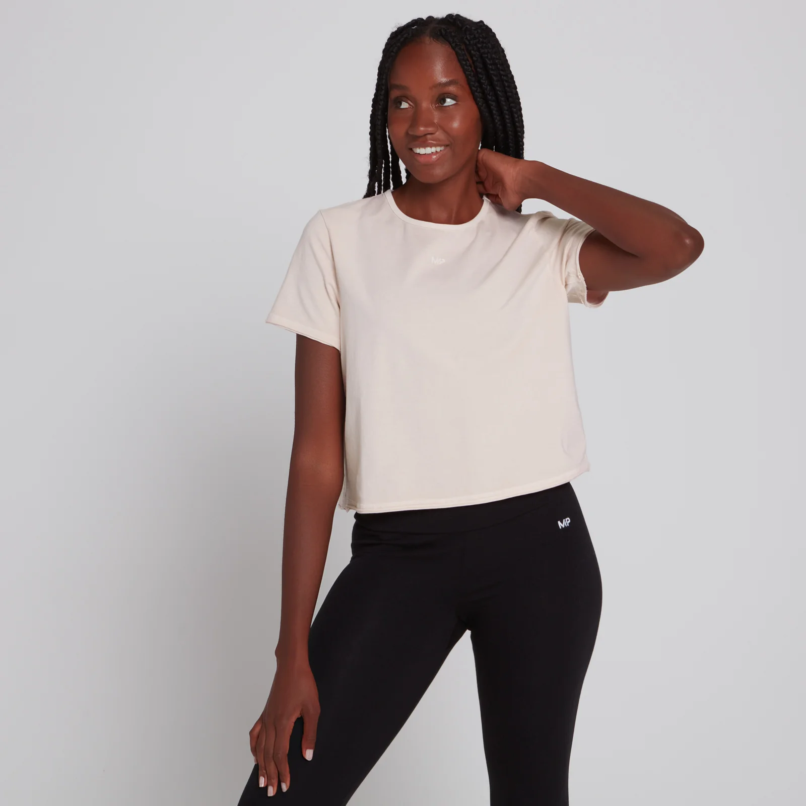 MP Women's Training Cropped T-Shirt - Light Pink - XXS attēls 1