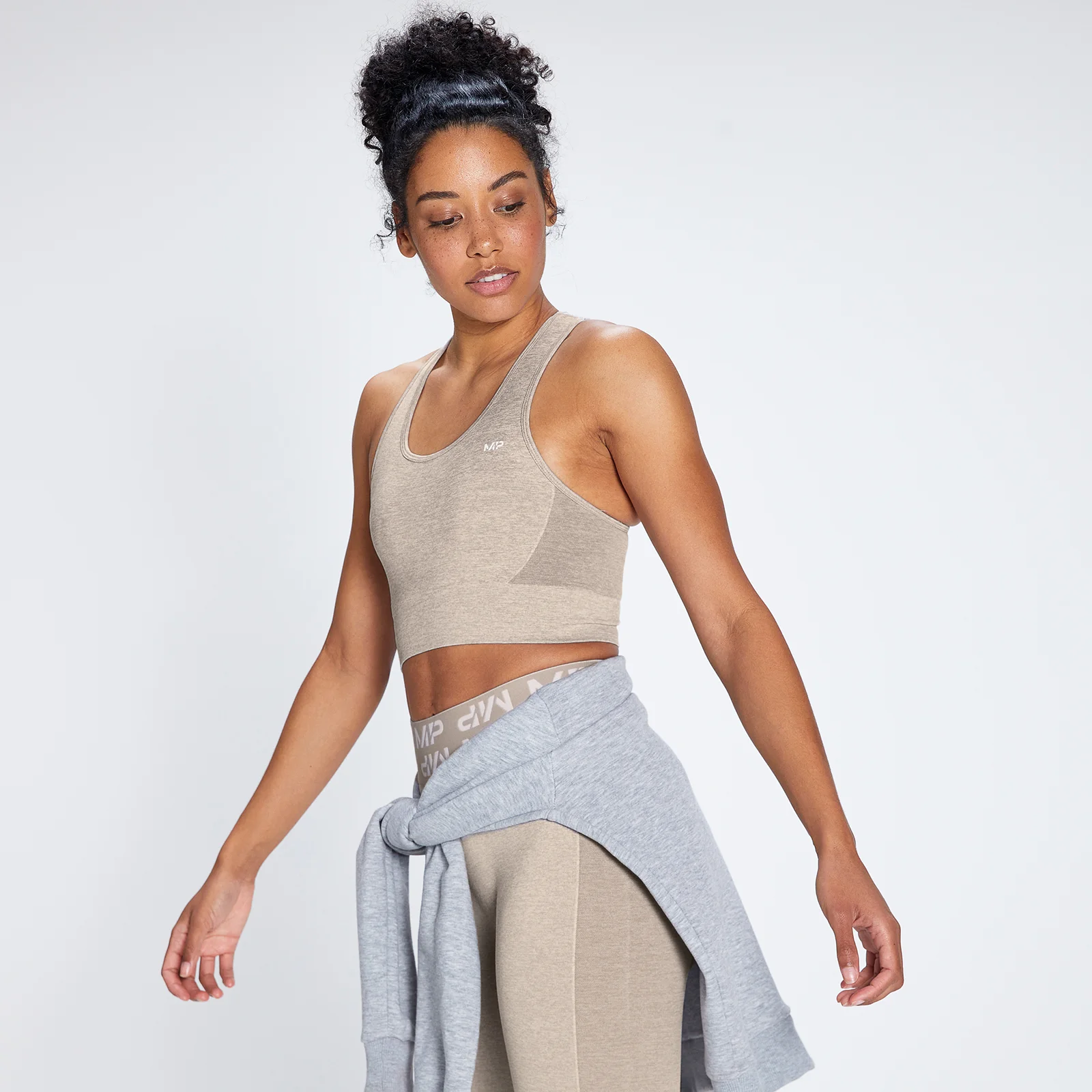 MP Women's Curve Sports Bra - Sesame - XXS attēls 1