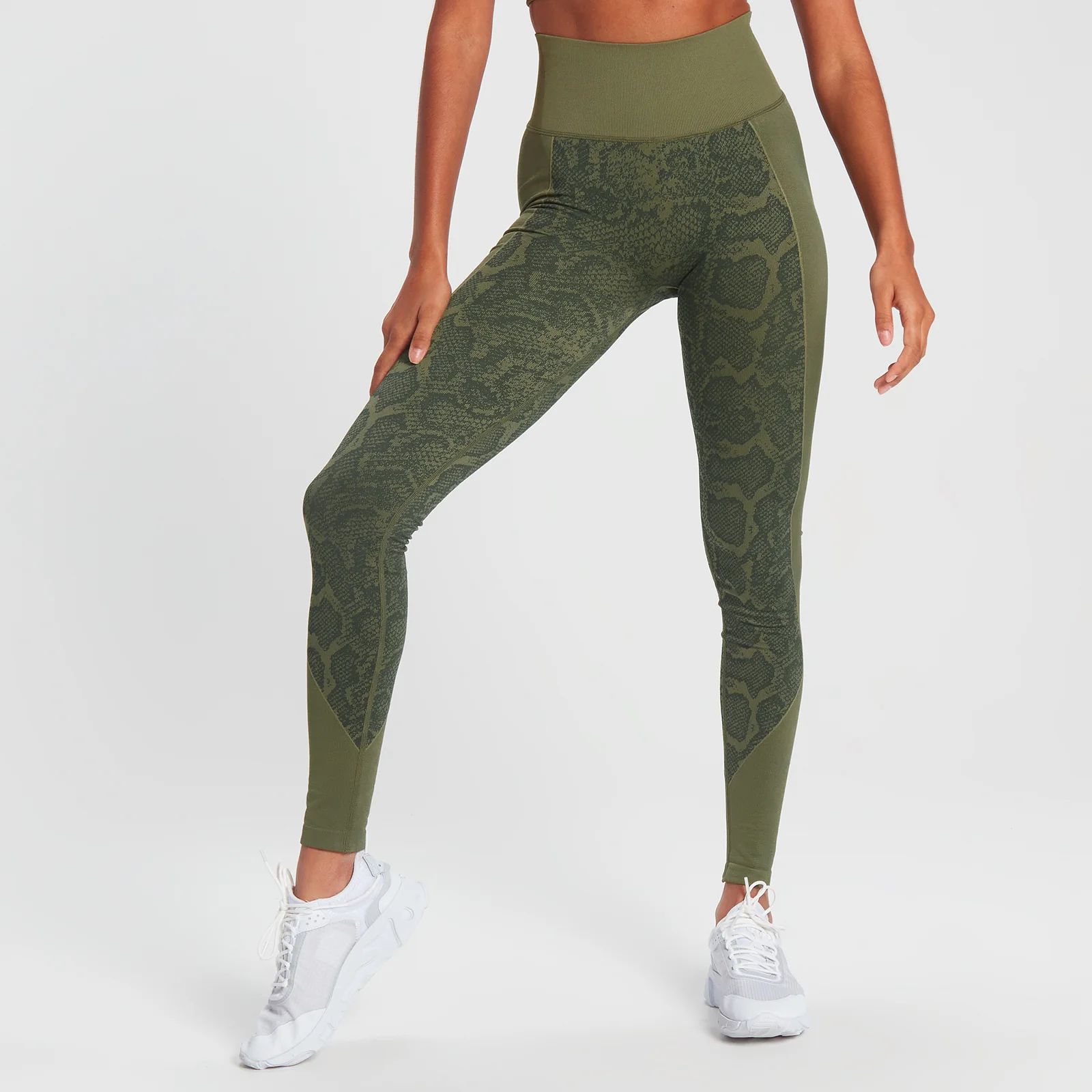 MP Snake Seamless Leggings - Green - XS attēls 1