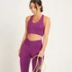 MP sieviešu Tempo sporta krūšturis ar krustveida lencītēm — Violets