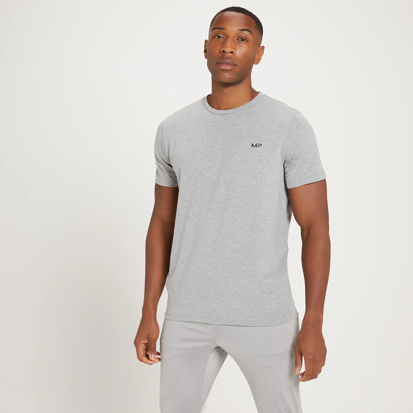 MP vīriešu t-krekls ar īsām piedurknēm un apdruku “Adapt Drirelease Grit” — Pelēks - XXS attēls 1