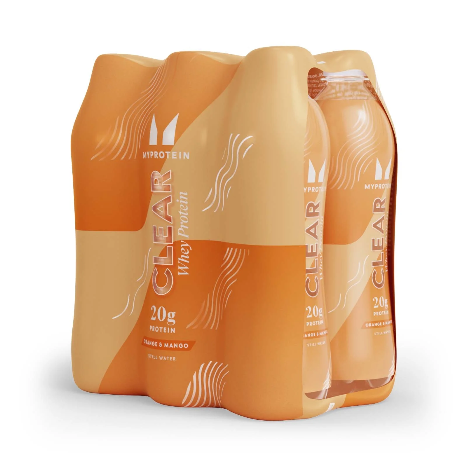 Clear proteīnu ūdens — RTD (6 gab.) - 6 Pack - Orange & Mango attēls 1
