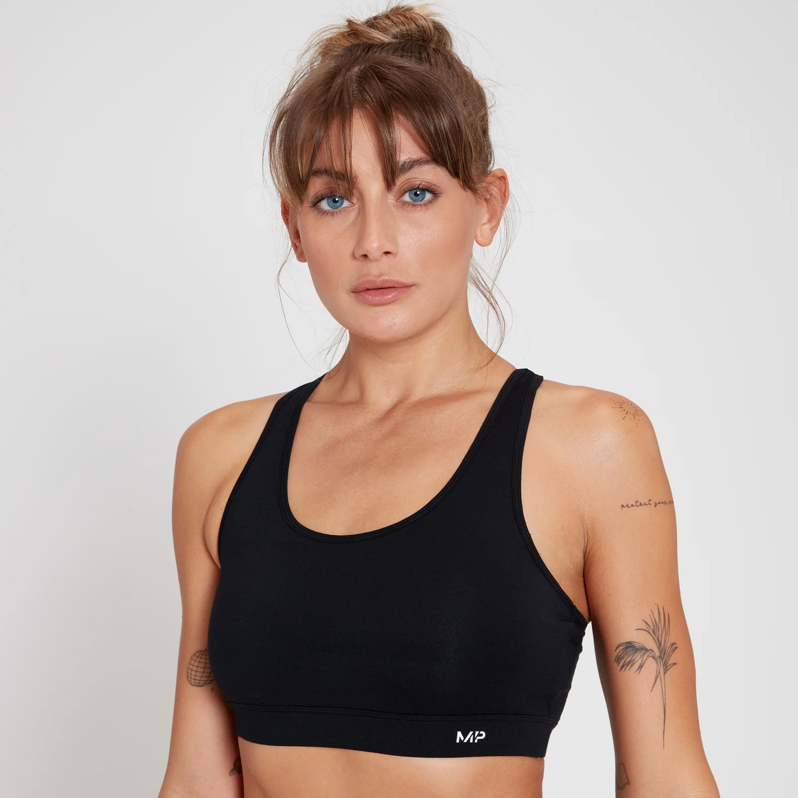 MP Women's Cotton Bralette - Black - XS attēls 1