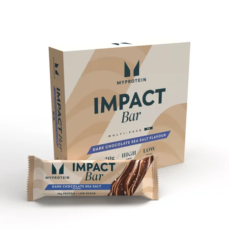 Impact Bar proteīna batoniņš - 6 x 64g - Tumšā šokolāde un jūras sāls