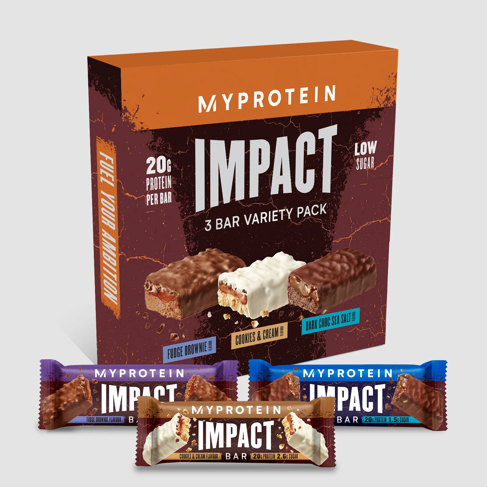 Myprotein Impact Protein Bar Discovery Box - 3 x 64g attēls 1