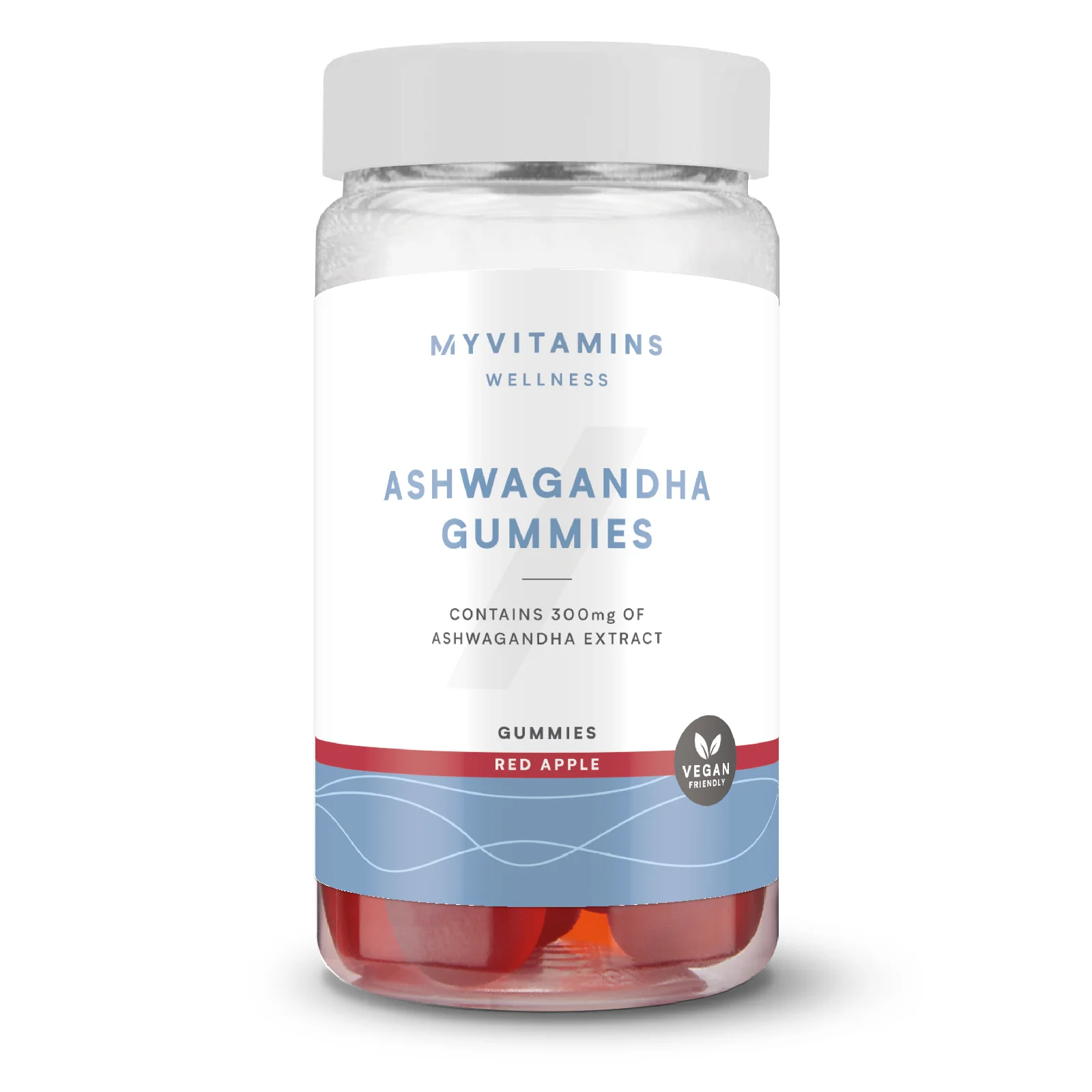 Ašvagandas želejas konfektes (60 želejas konfektes) - 60gummies - Red Apple (Extra Strength) attēls 1