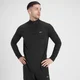 MP vīriešu sporta krekls ar 1/4 rāvējslēdzēju “Velocity” — Melns