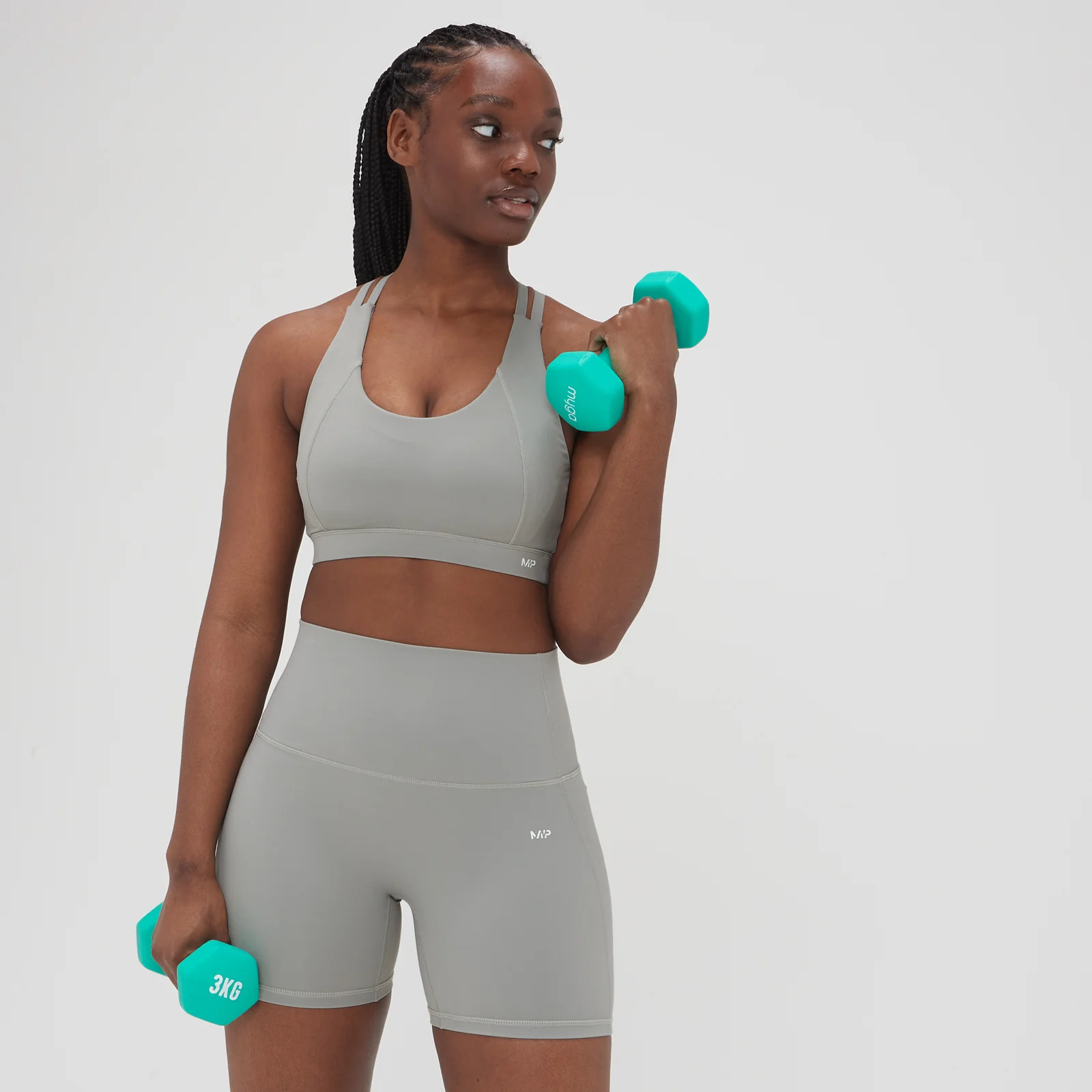 MP sieviešu sporta krūšturis “Adapt” — Pelēks - XXS attēls 1