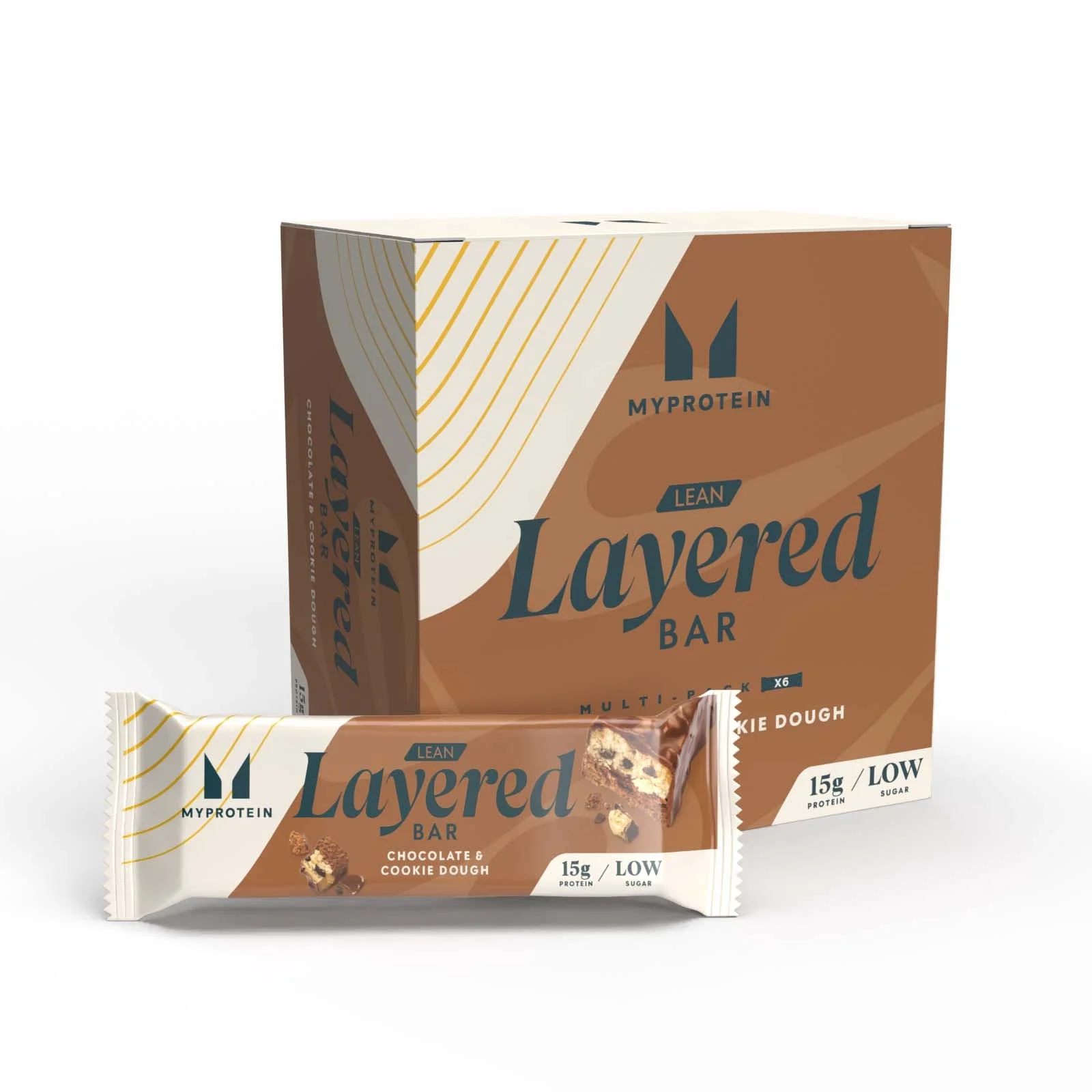 Liesais, kārtainais batoniņš - 6 x 40g - Chocolate and Cookie Dough attēls 1