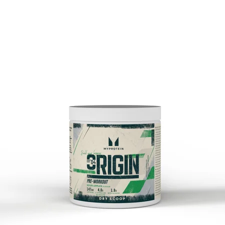 Origin Pre-Workout sausā pulvera maisījums - 18servings - Sour Apples