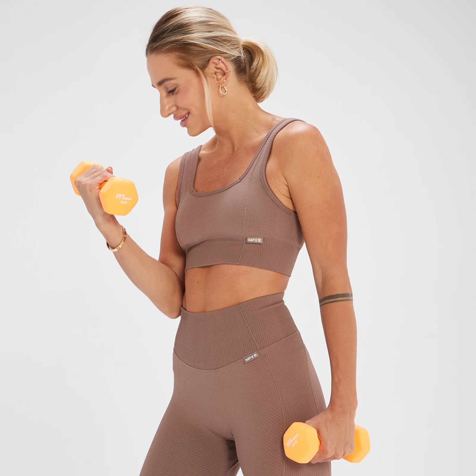 MP x Tatiana sporta krūšturis — Riekstkoku krāsas - XS attēls 1