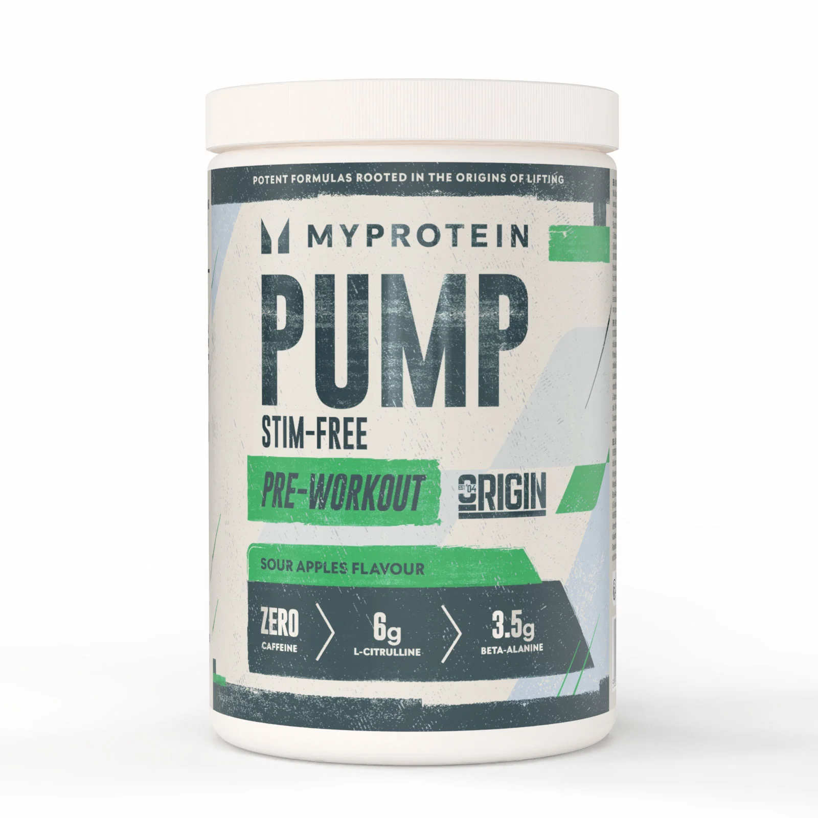 Origin Stim-Free Pre-Workout - 600G - 30Porcijas - Sour Apples attēls 1