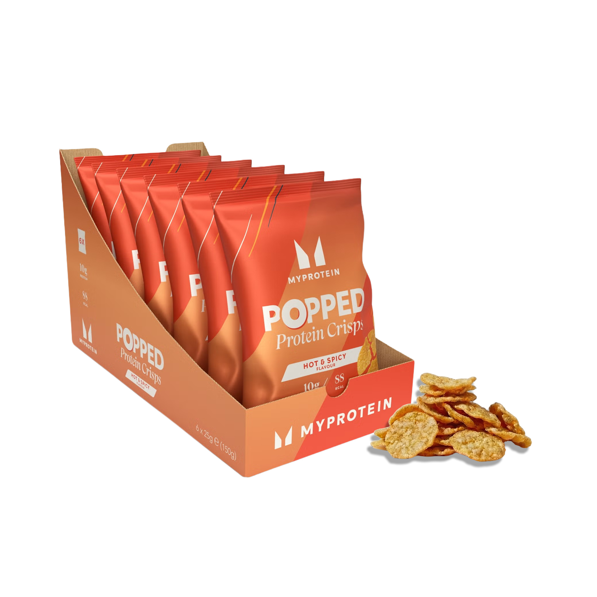 Grauzdēti proteīna čipsi - Hot & Spicy attēls 1
