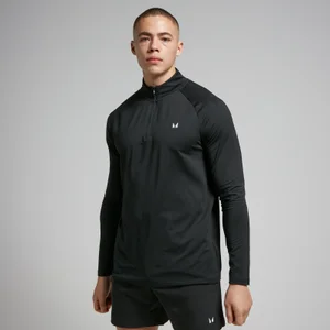 MP vīriešu sporta krekls ar 1/4 rāvējslēdzēju “Training” — Melns - Size XXS