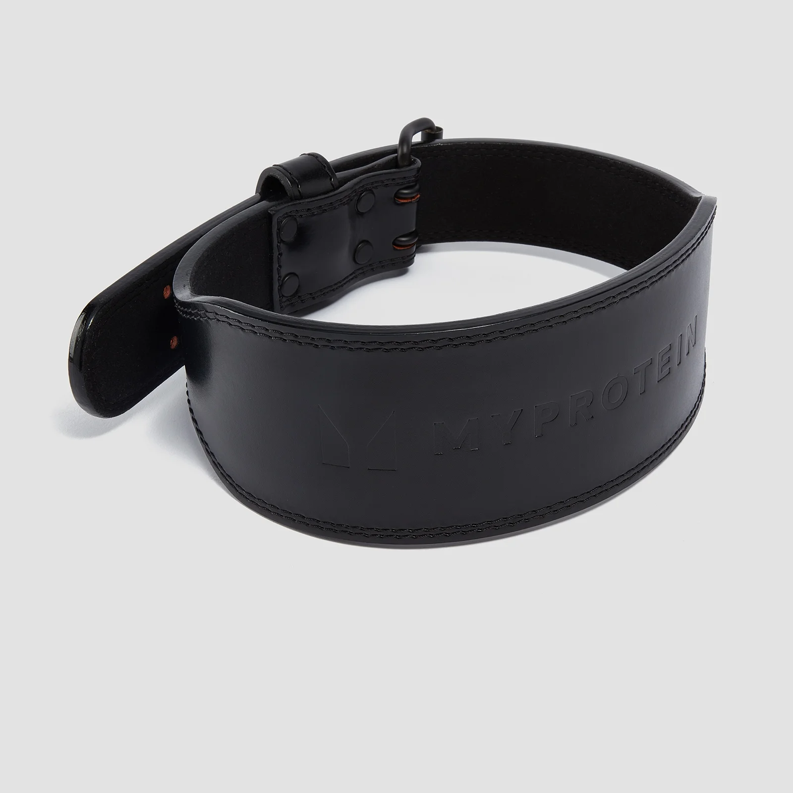 Myprotein augstas kvalitātes ādas muguras josta — Melna - Medium (27-36 Inch) attēls 1