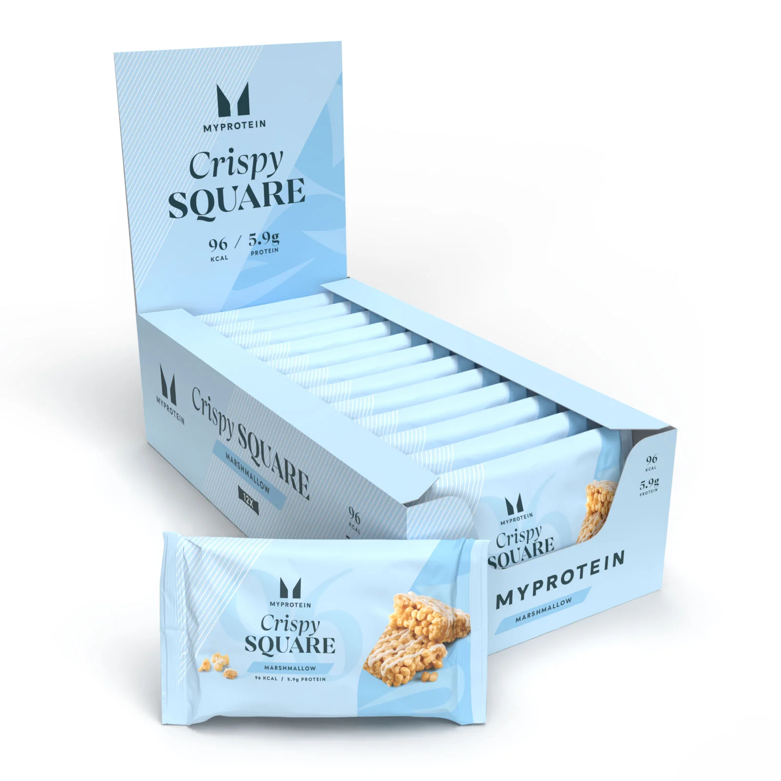 Crispy Square - 12 x 30g - Marshmallow attēls 1