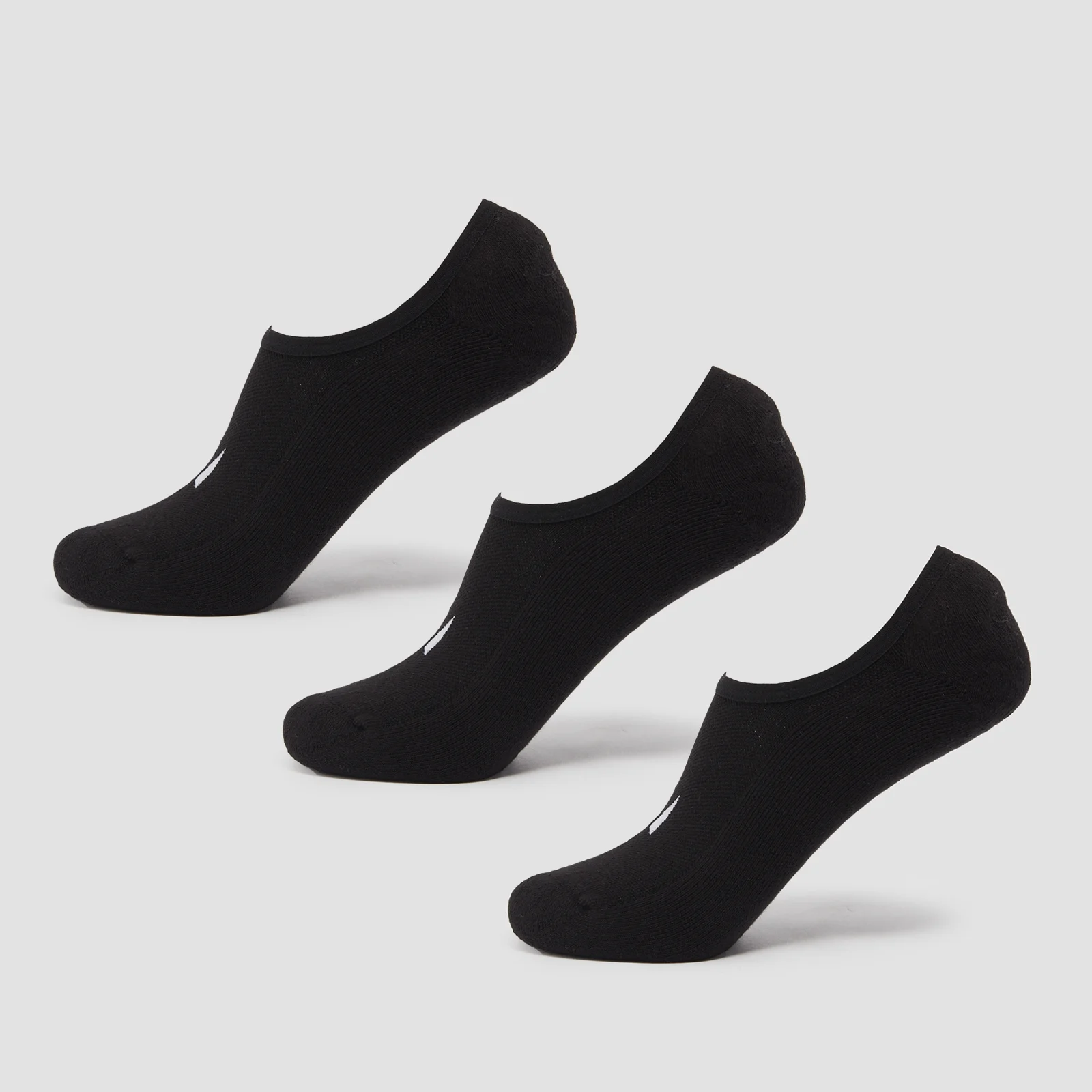 MP Unisex Invisible Socks (3 Pack) - Black - UK 2-5 attēls 1