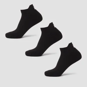 MP sporta zeķes, kas piemērotas abiem dzimumiem (iepakojumā 3 pāri) — Melnas - Size UK 2-5