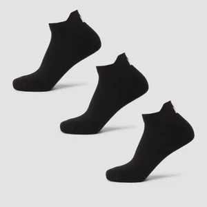 MP sporta zeķes, kas piemērotas abiem dzimumiem (iepakojumā 3 pāri) — Melnas - Size UK 9-11
