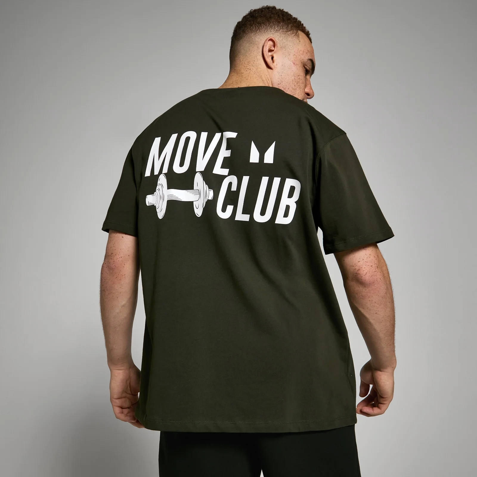 MP lielizmēra t-krekls “Move Club” — Tumši zaļš - XXS - XS attēls 1