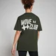 MP lielizmēra t-krekls “Move Club” — Tumši zaļš