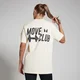 MP lielizmēra t-krekls “Move Club” — Dzeltenīgi balts