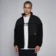 MP vīriešu hibrīda flīsa jaka “Lifestyle” — Melna