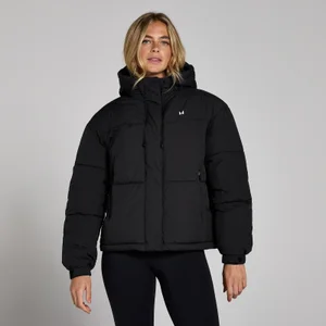 MP sieviešu īsa garuma, polsterēta dūnu virsjaka — Melna - Size XS