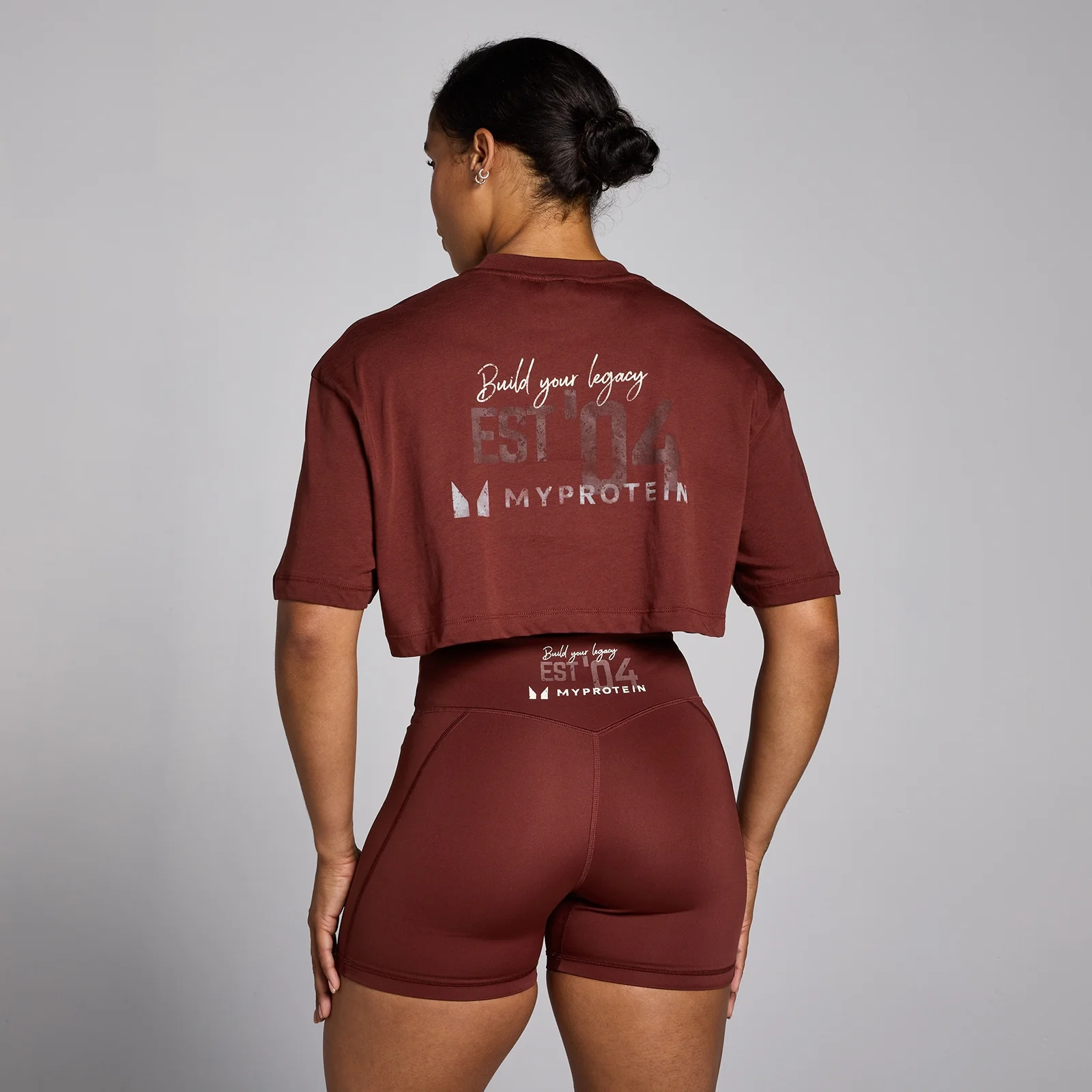 MP sieviešu īsa garuma t-krekls ar apdruku “Origin” – Sarkans - XS attēls 1