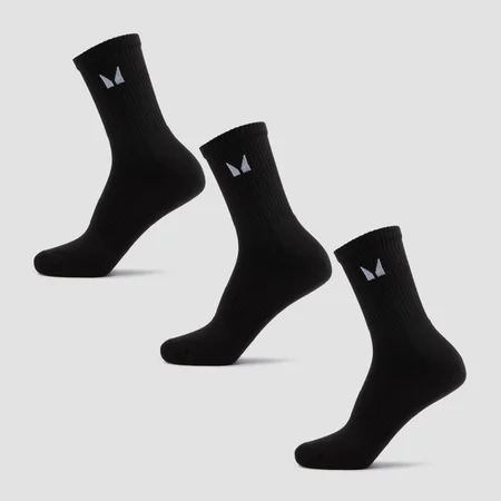 MP Unisex Crew Socks (3 Pack) - Black