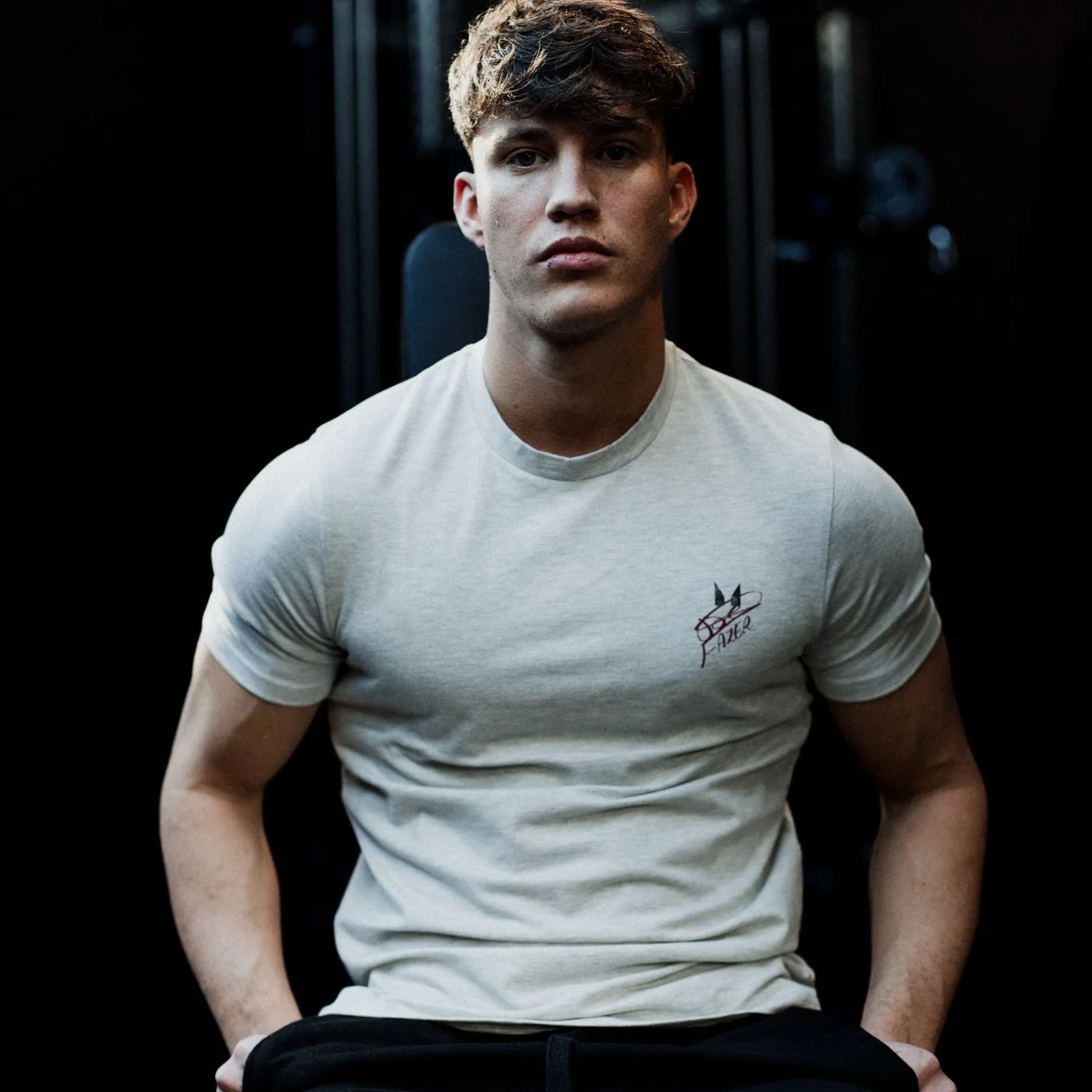 MP Men's Joe Fazer Muscle Fit Graphic T-Shirt - Grey Marl - S attēls 1