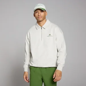 MP vīriešu džemperis ar 1/4 rāvējslēdzēja aizdari “Lifestyle Collared” – Pelēks - Size XS