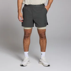 MP vīriešu šorti “divi vienā” ar apdruku “Tempo” — Melni - Size XS