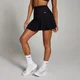 MP sieviešu tenisa šortsvārki ar ielocēm “Tempo” – Melni